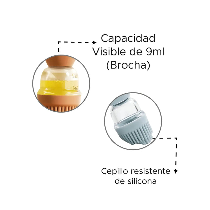 Dispensador de Aceite con Brocha en Silicona en Armenia