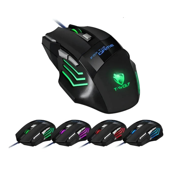 Mouse Gamer Inalambrico con Iluminacion RGB