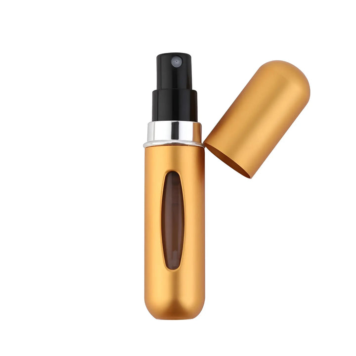 Perfumero Portatil Recargable dorado 