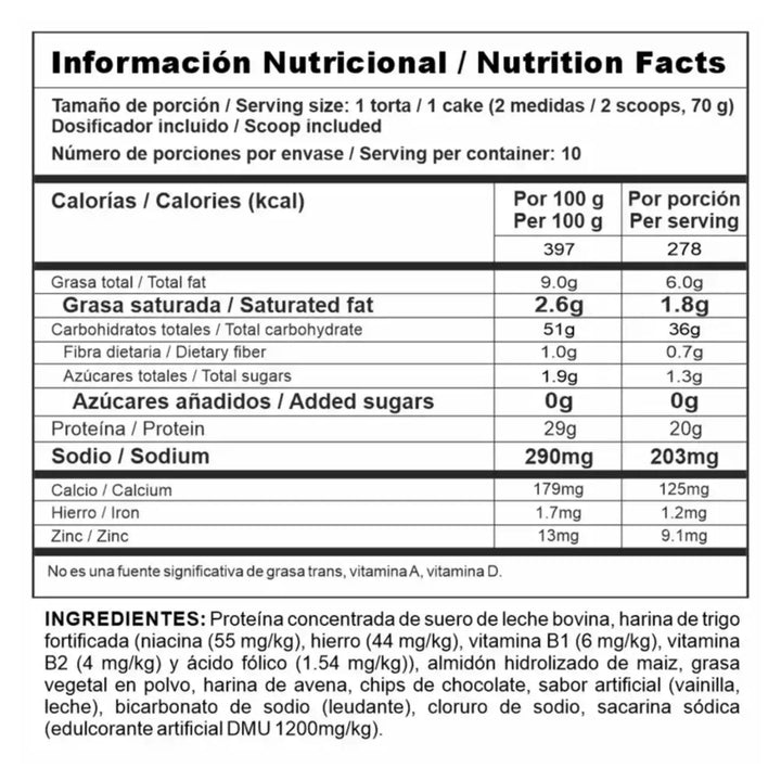 Protein Pancake Nutramerican Pharma en amazon 