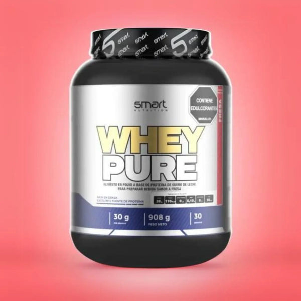 Proteina Whey Pure Smart Nutrition Sabor Fresa en Ibaque