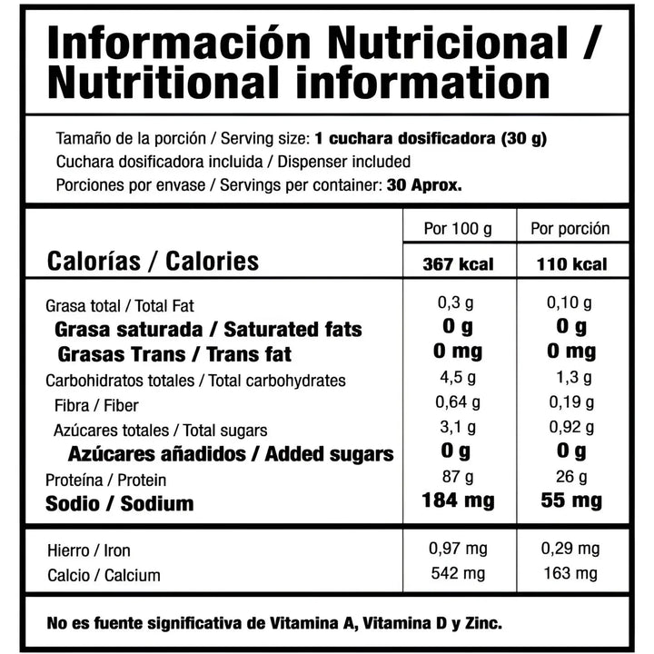 Proteina Whey Pure Smart Nutrition Sabor Vainilla en colombia
