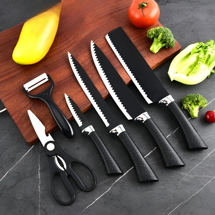 Set de Cuchillos de Lujo en Acero Inoxidable