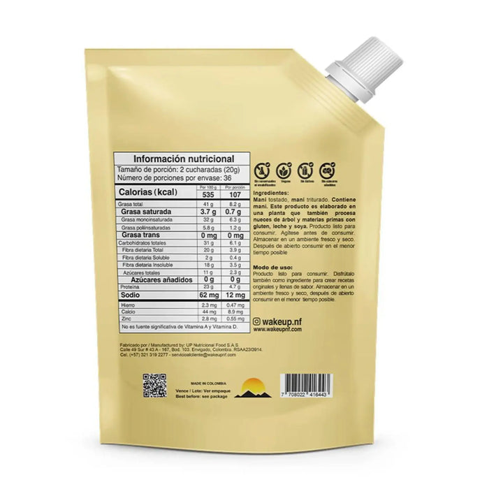 WAKEUP Crema de Mani Natural en amazon